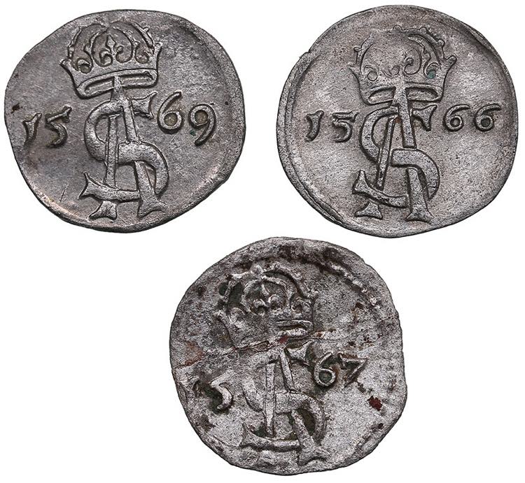Poland-Lithuania 2 denar 1566, ... 