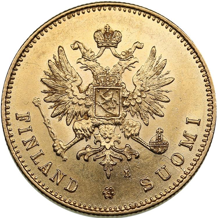 Russia, Finland 20 markkaa 1891 ... 