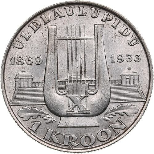 Estonia 1 kroon 1933 Song ... 
