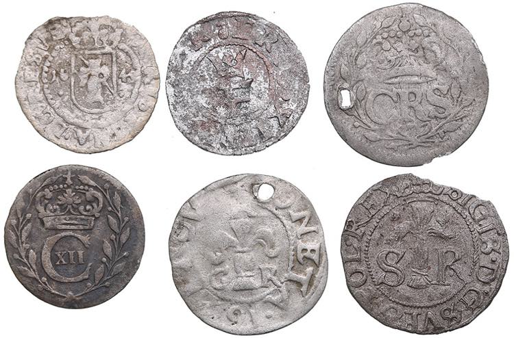 Small coll. of Swedish coins ... 