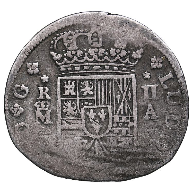 Spain 2 reales 1724 - Luis I3.79g. ... 