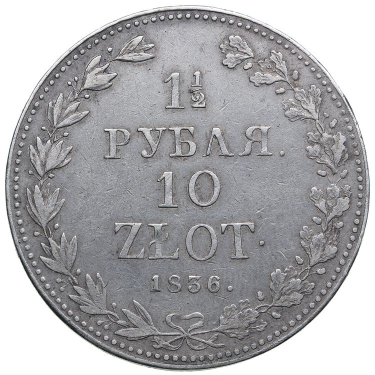 Russia, Poland 1 1/2 rouble - 10 ... 