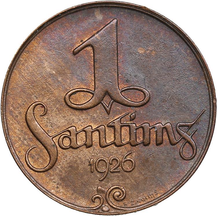 Latvia 1 santims 19261.81g. UNC/UNC