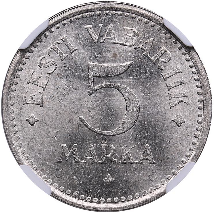 Estonia 5 marka 1922 - NGC MS ... 
