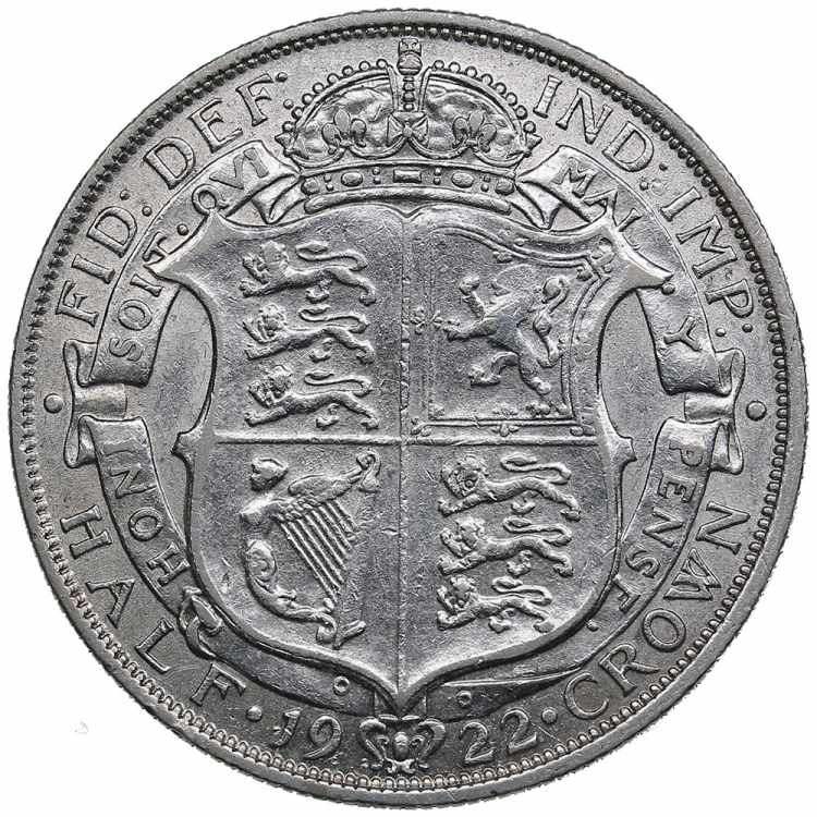 Great Britain 1/2 Crown 1922 - ... 