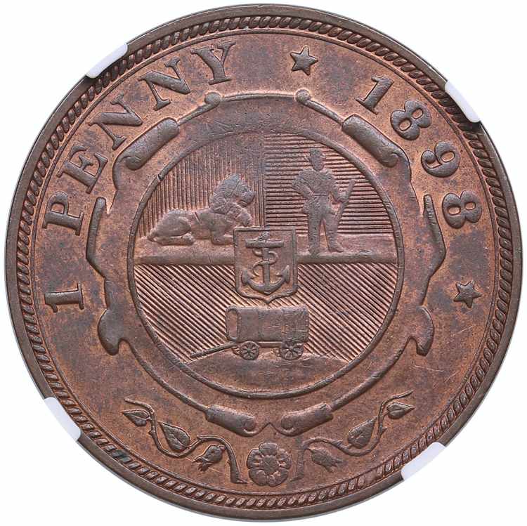 South Africa Penny 1898 - NGC MS ... 