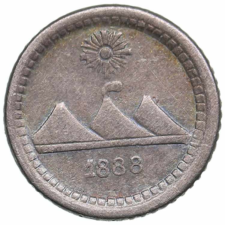 Guatemala 1/4 real 1888 0.70g. ... 