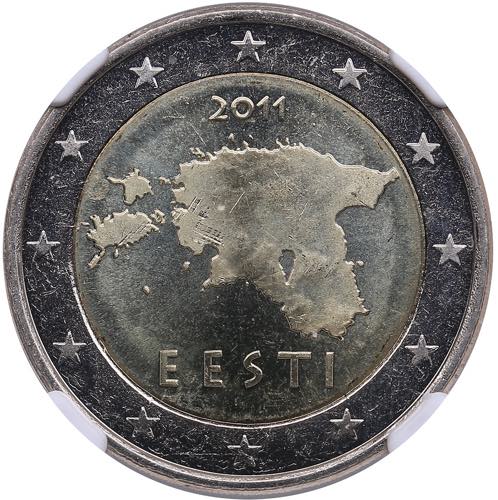 Estonia 2 euro 2011 - NGC MS 64 ... 