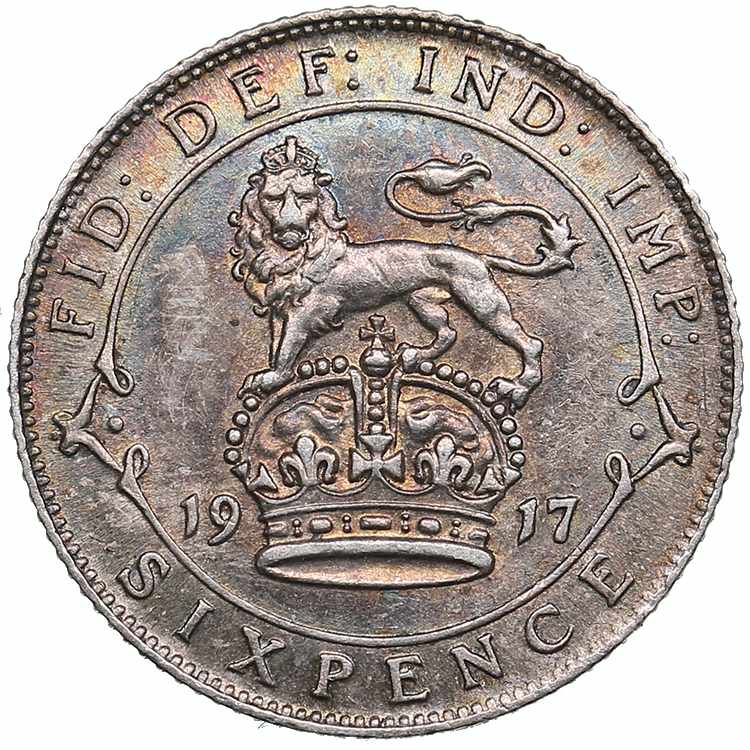 Great Britain 6 Pence 1917 - ... 