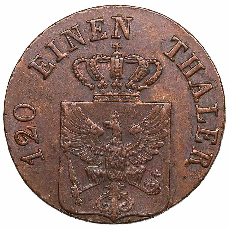 Germany 3 pfenninge 1821 A 4.74g. ... 