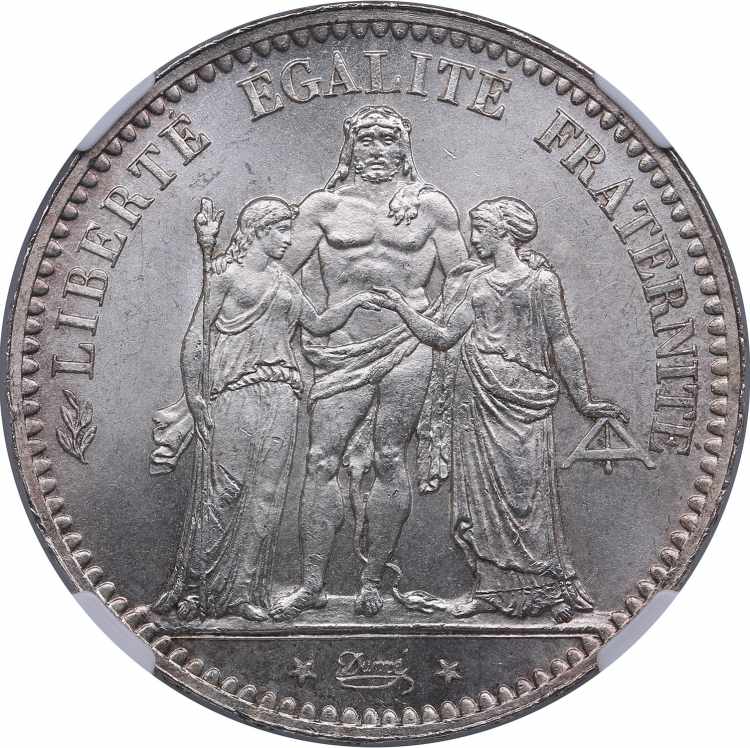 France 5 francs 1877 A - NGC MS 65 ... 