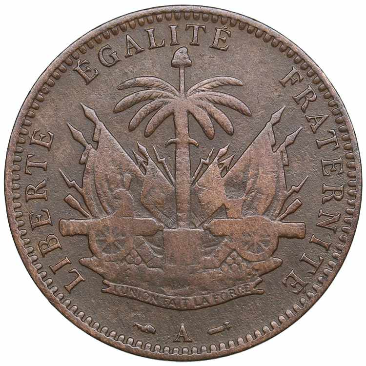 Haiti 1 Cent (an 92) 1895 4.89g. ... 