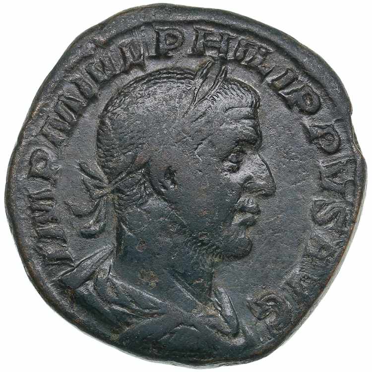 Roman Empire Æ Sestertius 244-245 ... 