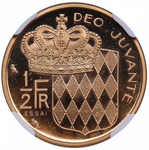 Monaco 1/2 Franc 1965 (Essai) - ... 