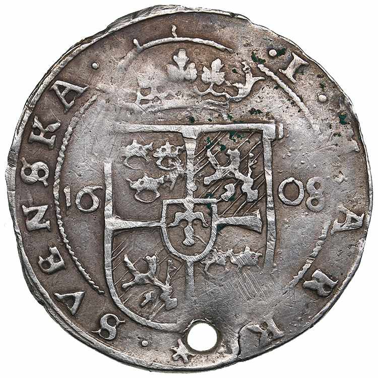 Sweden 1 mark 1608 - Karl IX ... 