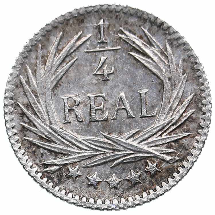 Guatemala 1/4 real 1897 0.73g. ... 