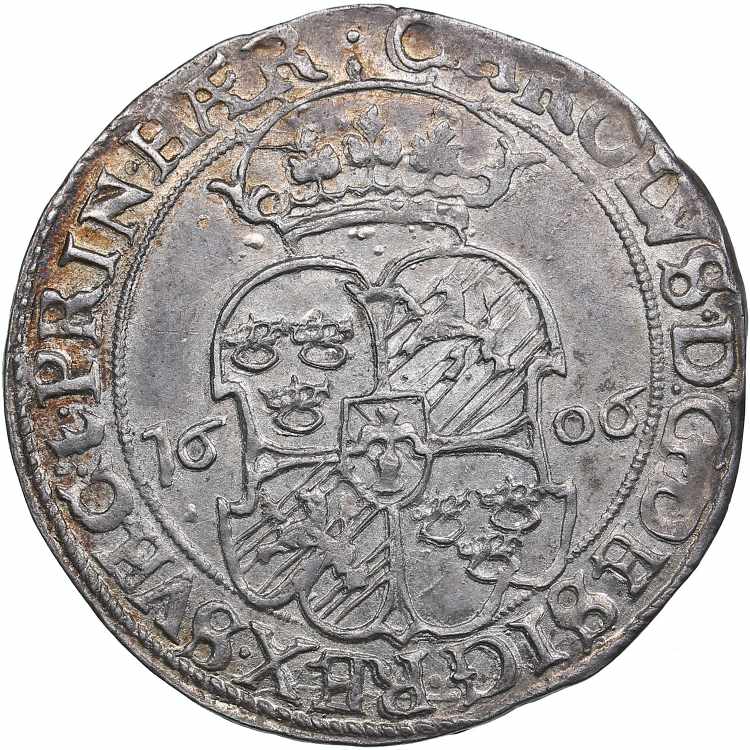 Sweden 1 mark 1606 - Karl IX ... 