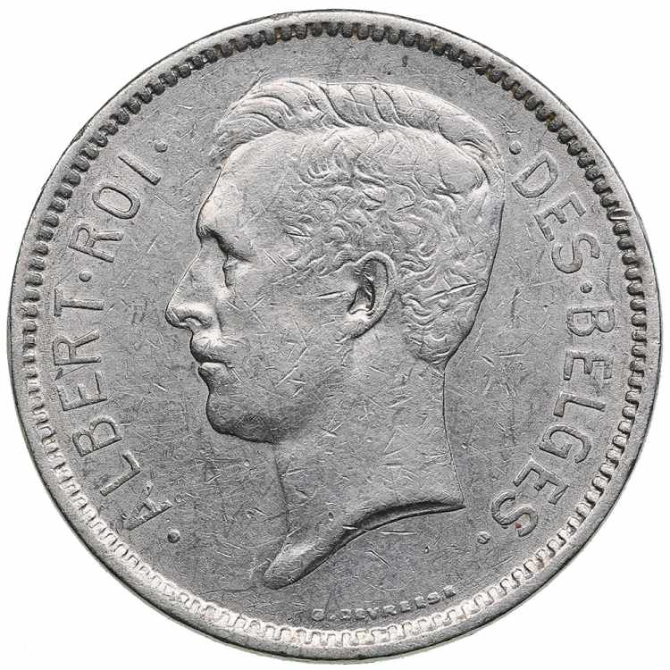 Belgium 5 francs 1933 13.96g. ... 