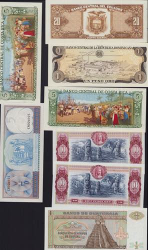 Lot of World paper money: Ecuador, ... 