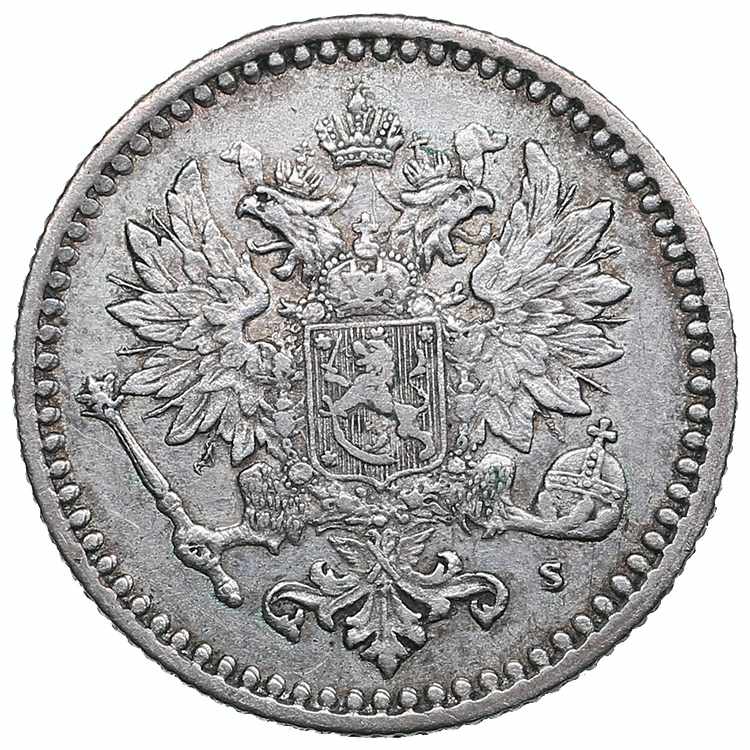 Russia, Finland 50 pennia 1866 S ... 