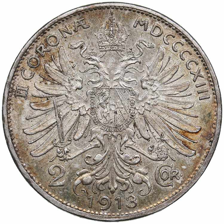 Austria 2 corona 1913 - Franz ... 