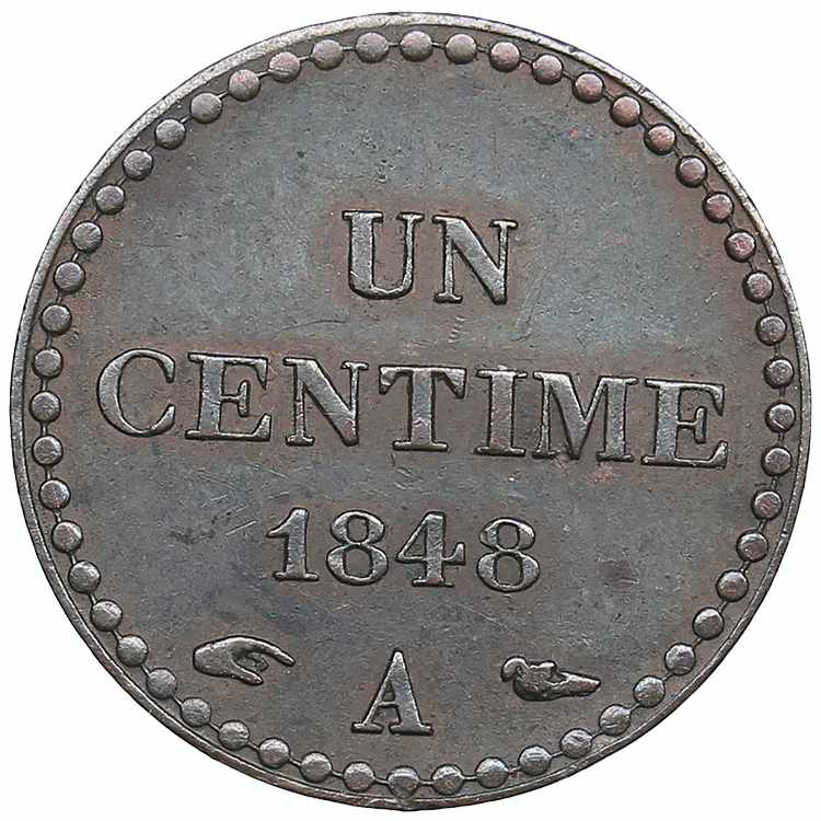 France 1 centime 1848 A 1.97g. ... 