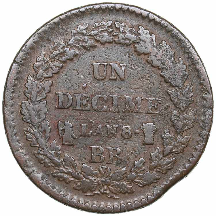 France 1 Décime An 8 (1799-1800) ... 