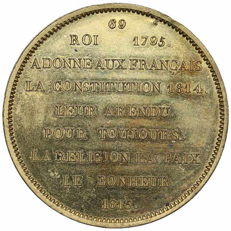 France Medal 1815 - Louis XVIII ... 