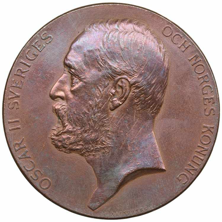 Sweden Medal 1895 - Oscar II ... 