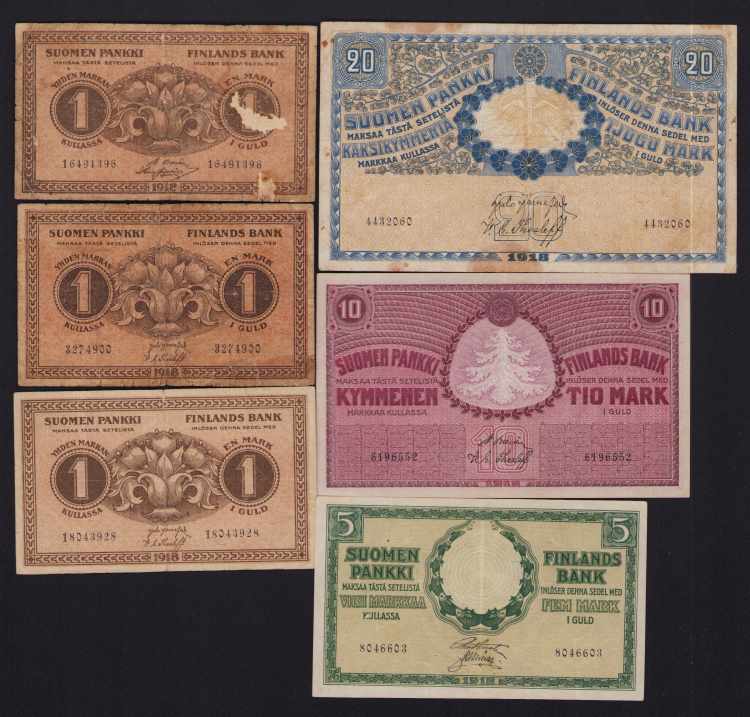 Collection of Finland paper money ... 