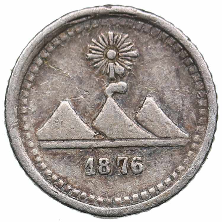 Guatemala 1/4 real 1876 0.63g. ... 