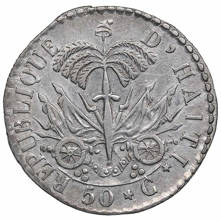 Haiti 50 Centimes an 25 (1828) - ... 