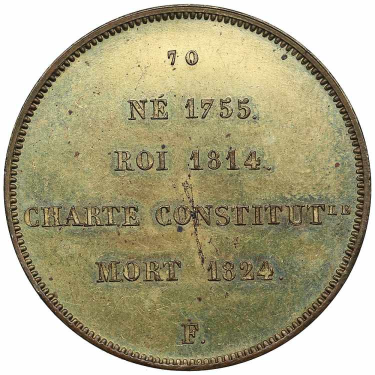 France Medal 1824 - Louis XVIII ... 