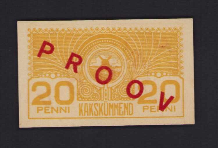 Estonia 20 penni ND (1919) - ... 