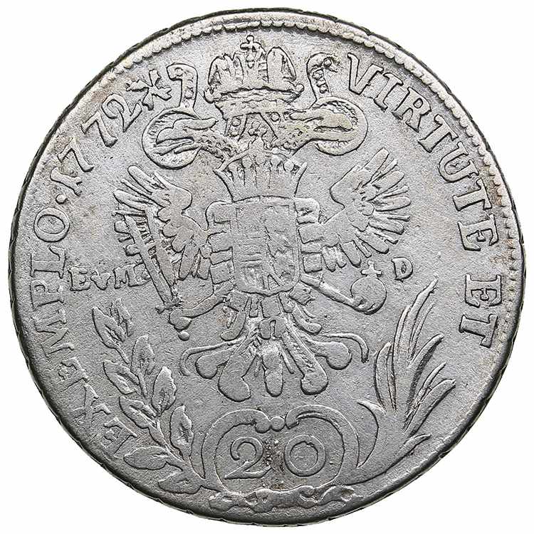 Austria 20 Kreuzer 1772 R-EVMD - ... 