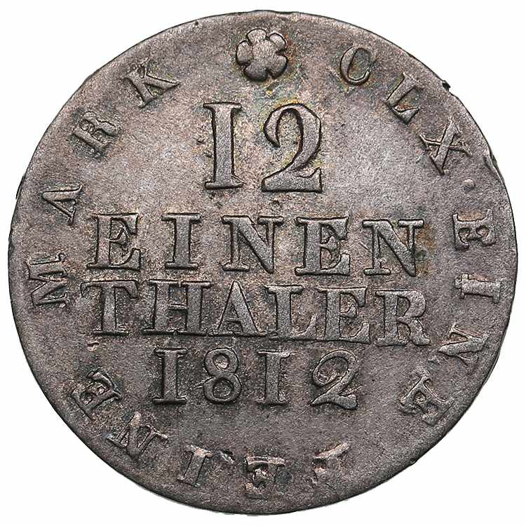 Germany, Saxony 1/12 Thaler 1812 ... 