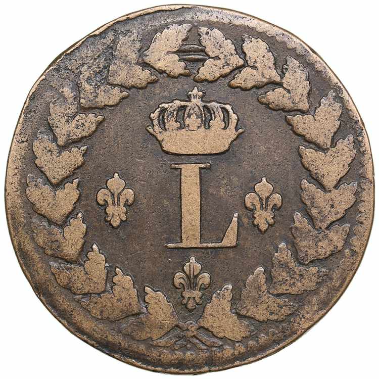 France 1 Décime 1815 BB - Louis ... 