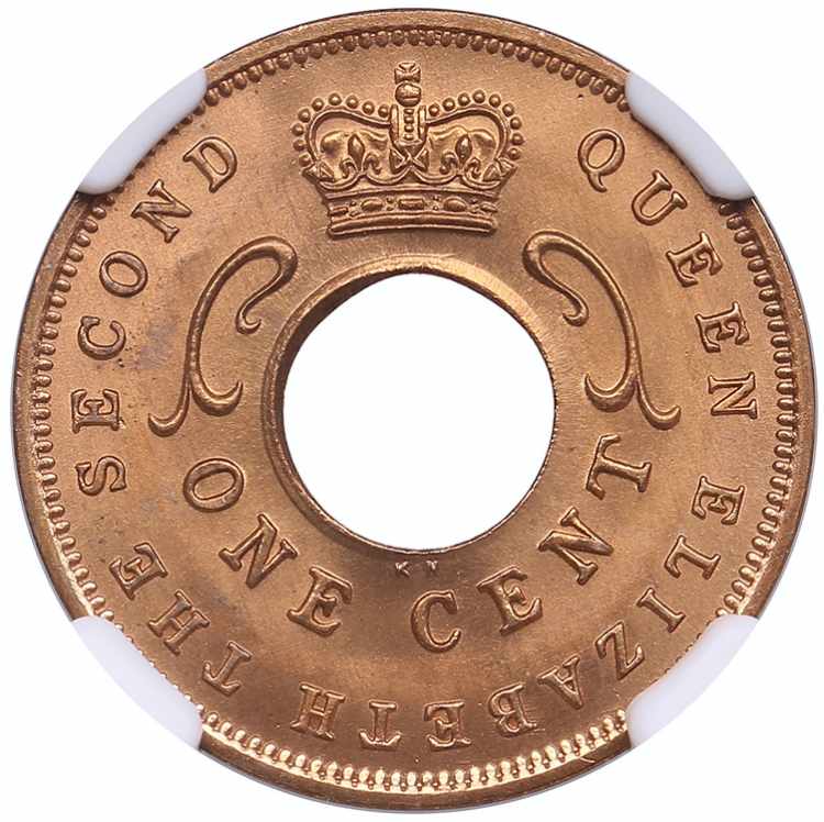 British East Africa 1 cent 1959 KN ... 