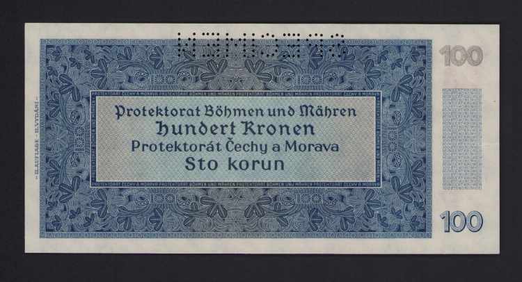 Bohemia & Moravia 100 Korun 1944 ... 