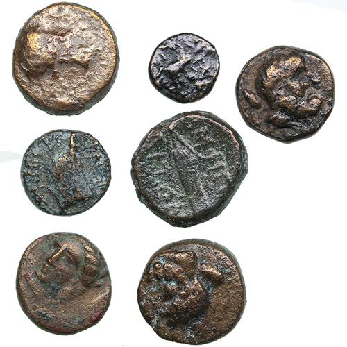 Greek Æ coins 7-14mm (7) Various ... 