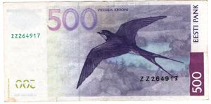 Estonia 500 krooni 2000 ZZ XF