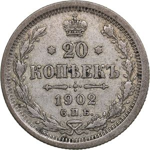 Russia 20 kopecks 1902 ... 