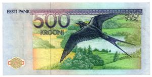 Estonia 500 krooni 1991 AC
UNC