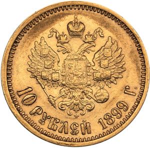 Russia 10 roubles 1899 АГ  - Nicholas II ... 