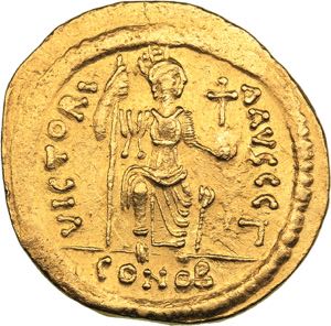 Byzantine AV solidus - Justin II (565-578 ... 