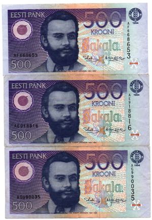 Estonia 500 krooni 1994 ... 