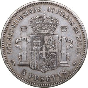 Spain 5 pesetas 1871
25.08 g. XF/XF