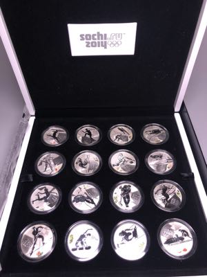Russia 2014 Olympics coins set Box and ... 