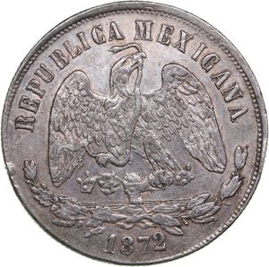 Mexico 1 peso 1872
27.03 g. XF-/XF