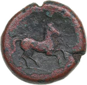 Sicily, uncertain Punic mint (Panormos?) Æ ... 